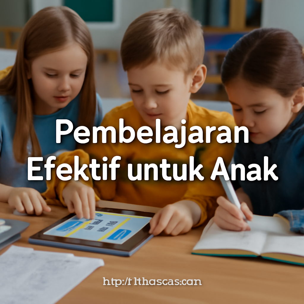 Pembelajaran Efektif untuk anak