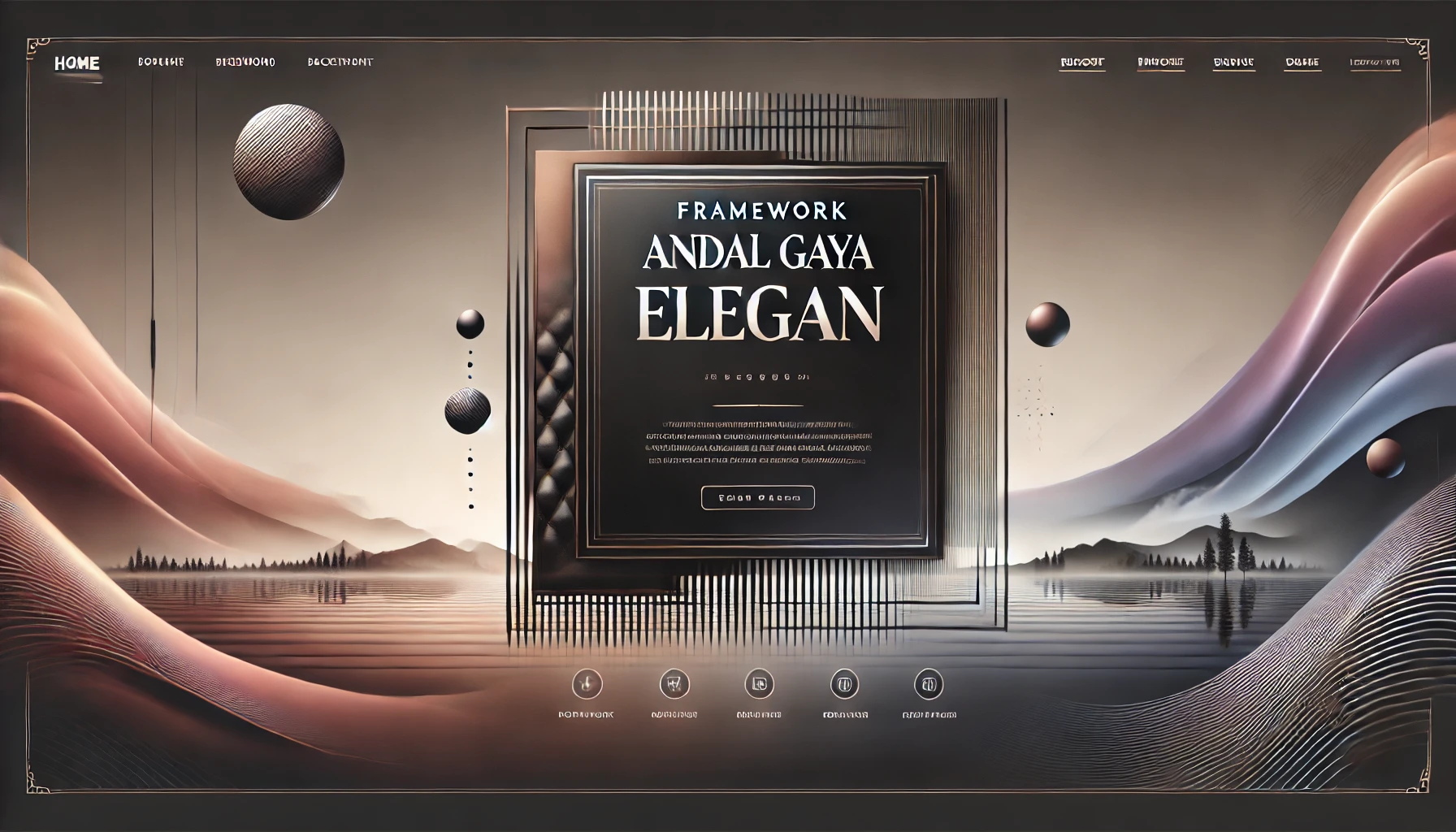 Framework Andal Gaya Elegan