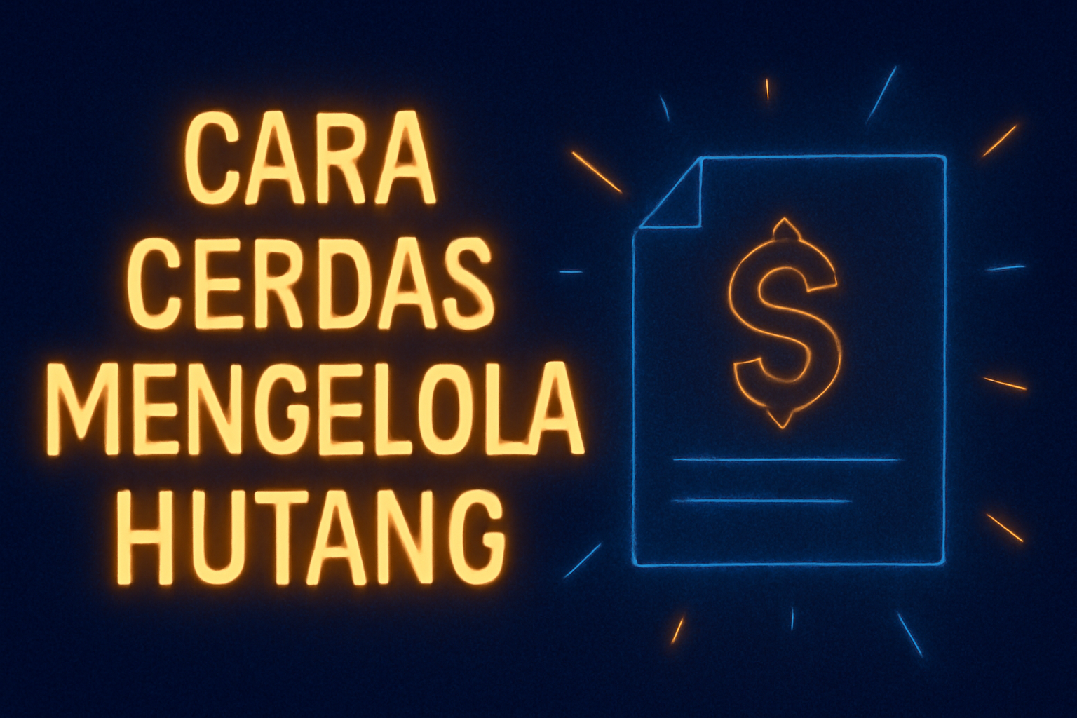 Cara Cerdas Mengelola Hutang